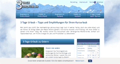 Desktop Screenshot of 3-tage-urlaub.de